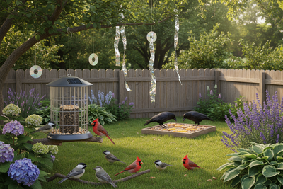 How to Deal with Crows at Your Bird Feeder (Without Scaring Off the Songbirds