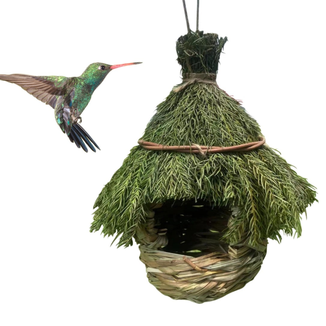 Straw Bird Nest Birdhouse