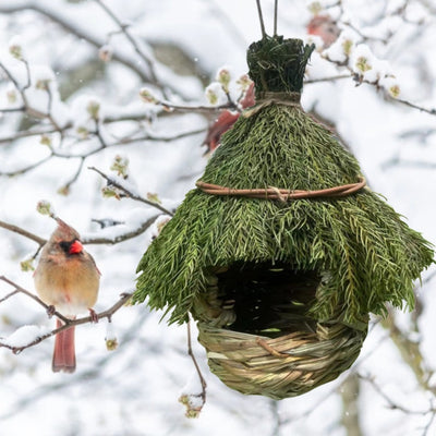 Straw Bird Nest Birdhouse
