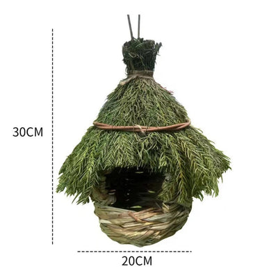 Straw Bird Nest Birdhouse