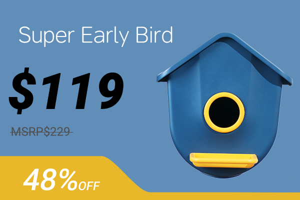 TkBird Smart Birdhouse – HD Night Vision + AI Bird ID (Pre-Order Now!)