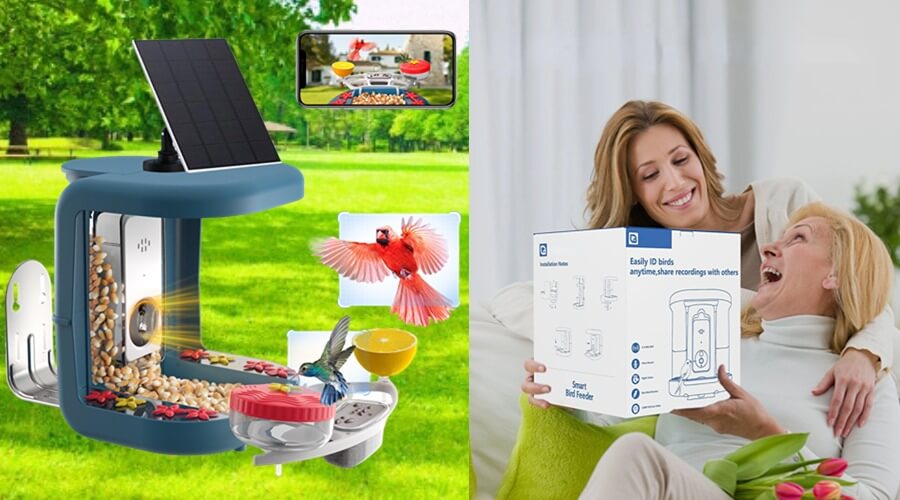 smart bird feeder camera gift for bird lovers