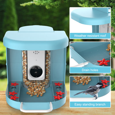 Smart Bird Feeder 2 In 1  birdfeeding cam